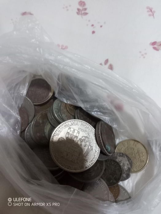 Moedas e notas escudos