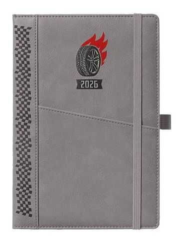 2026 kalendarz A5 dzienny terminarz zamykany gumką