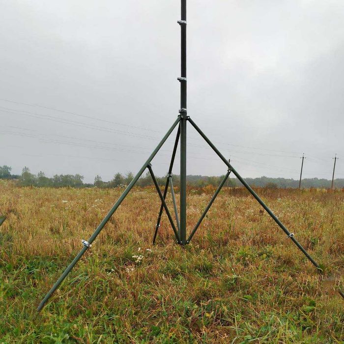 Щогла телескопічна 6 м, алюмінієва на затискних ручках