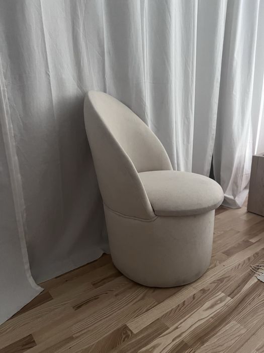 Fotel pufa ze schowkiem PRL