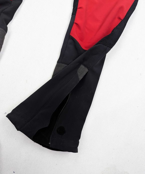 Millet czerwone spodnie trekkingowe wind stopper softshell L