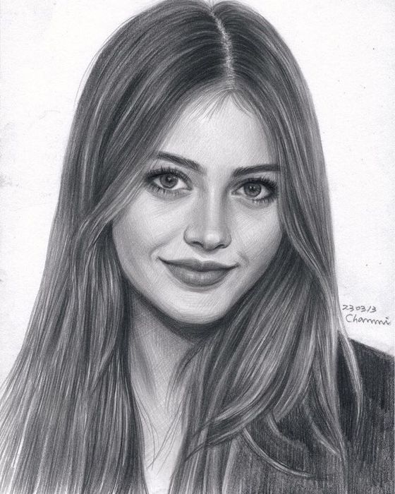 Портрети по фото олівцем