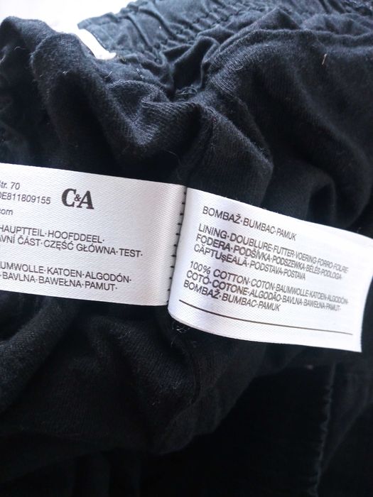 C&A spodnie męskie materiałowe lekko ocieplane r 170 pas 76-96cm