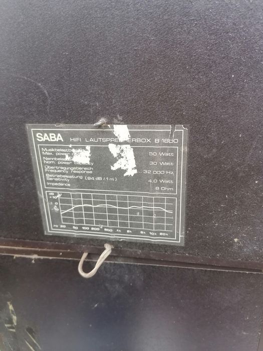 Kolumny saba gramofonowe vintage