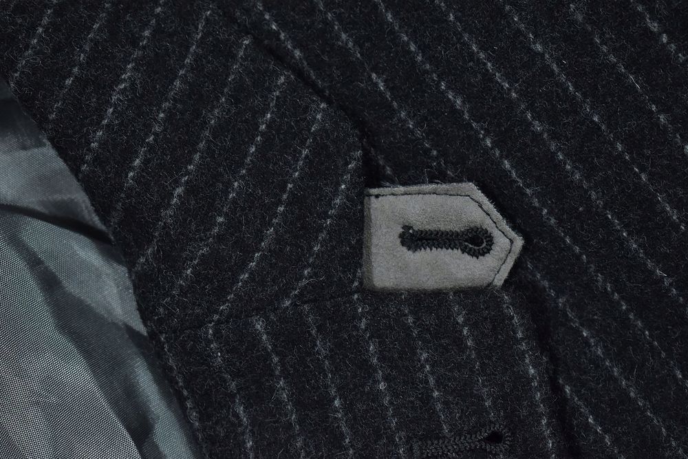 Digel Szara Wełniana Marynarka Męska W Paski 28