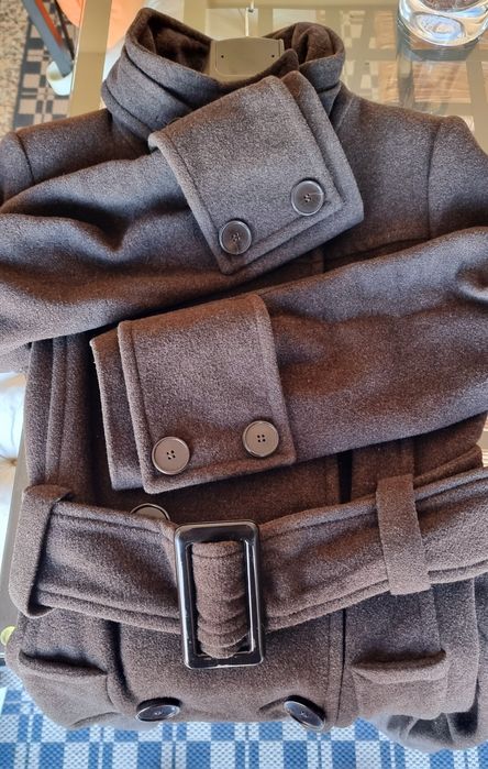 Sobretudo 80% lã Zara