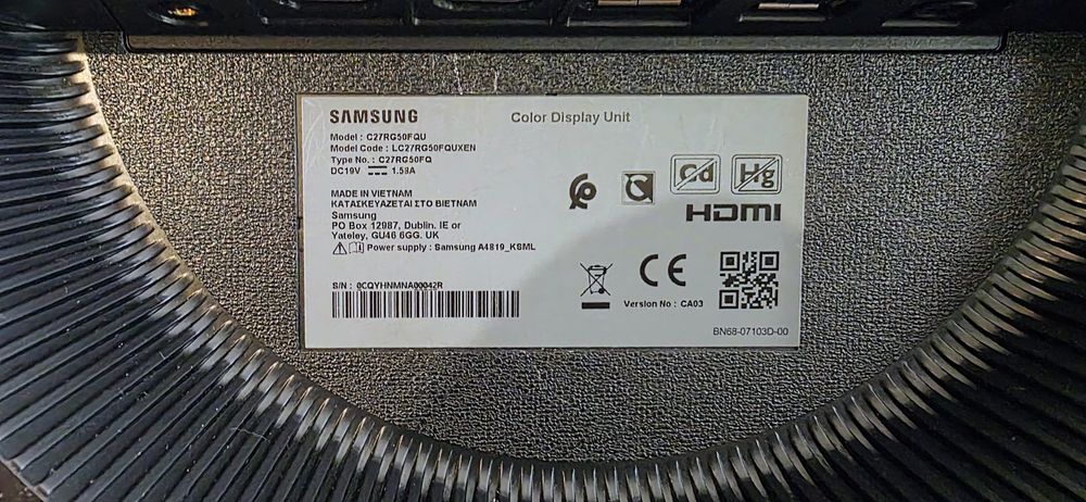 Monitor zakrzywiony Samsung - 27 cali
