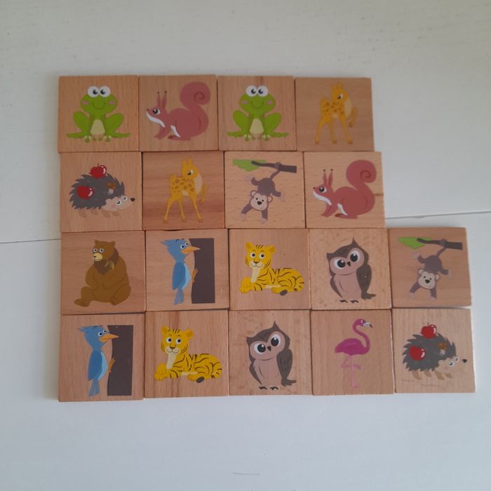 Figuras madeira animais passatempo bonecos