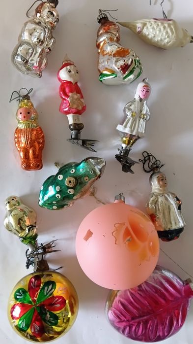 Елочние  игрушки ссср веретенки сосульки