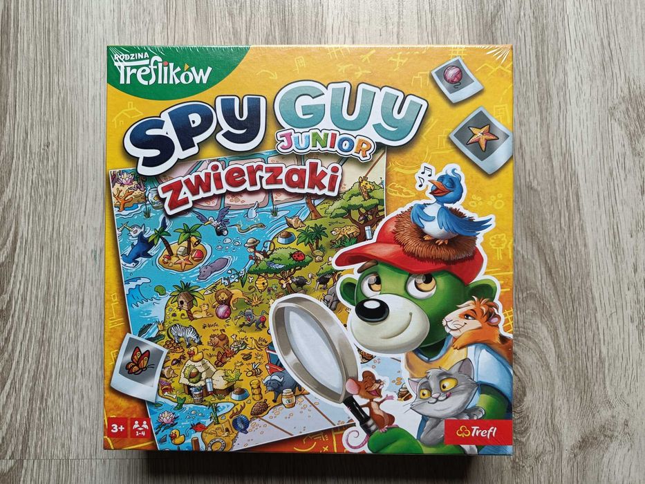 NOWA Gra planszowa Spy Guy Junior Zwierzaki Trefl zafoliowana