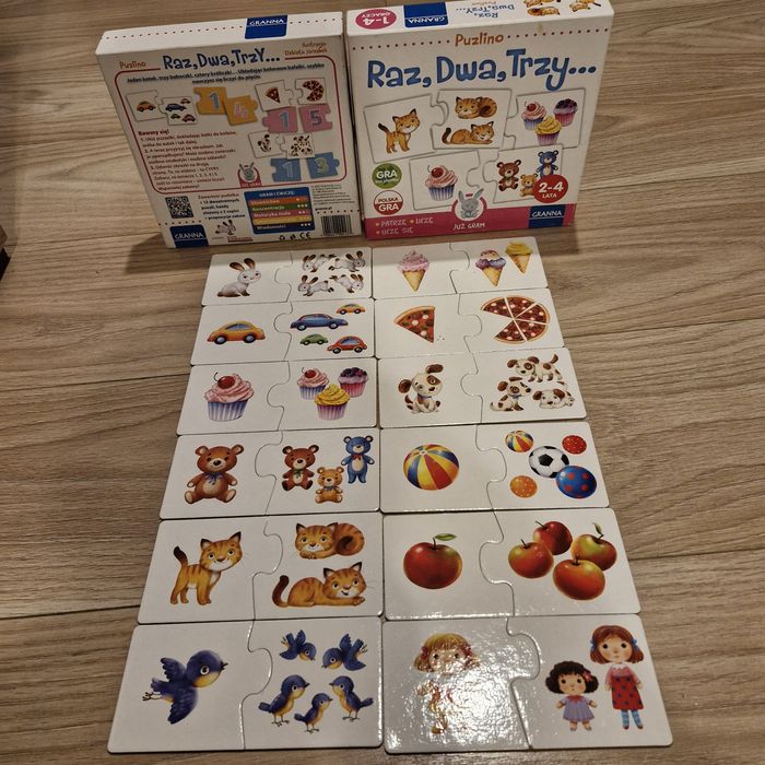 Raz Dwa Trzy... puzzle 2 el. GRANNA