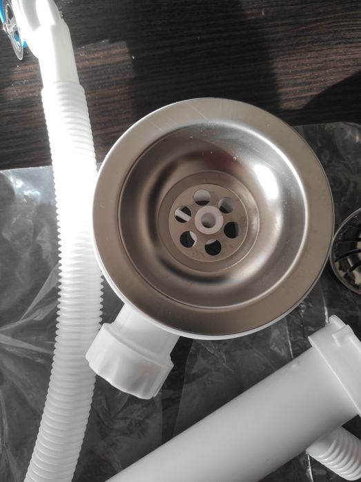 Сифон для мойки з переливом