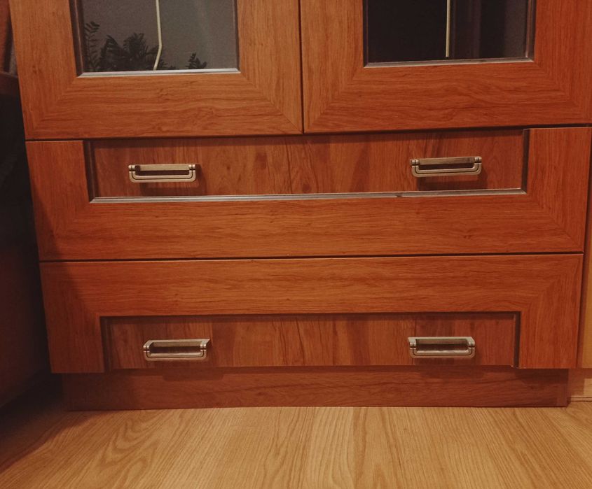 SUPER OFERTA CENA Stylowa witryna szafa seria Tadeusz T8 dąb stuletni