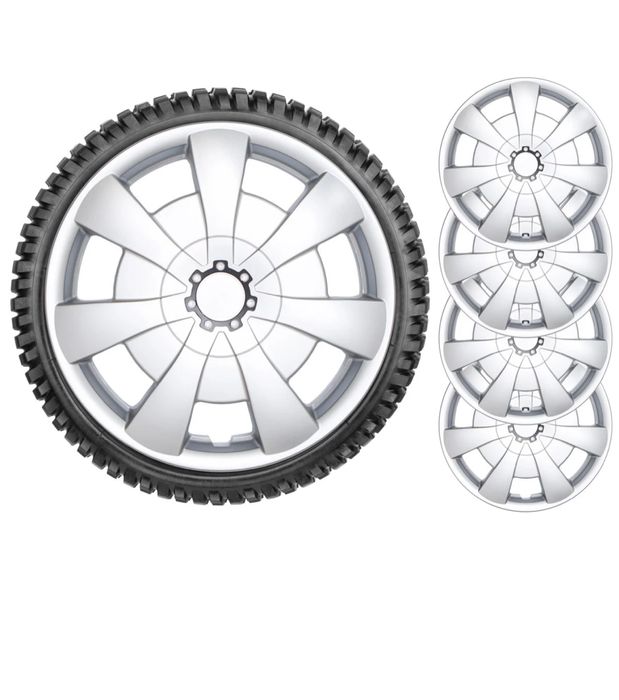 Kołpaki NRM Axel 14” 14 cali Srebrne Silver