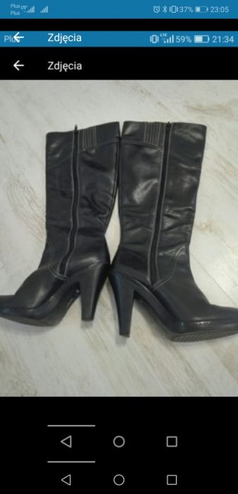 Kozaki z wysoką cholewka