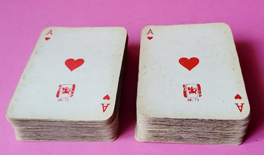 Stare karty do gry(2 talie) KZWP 36/71 l.70-80-te XX w!