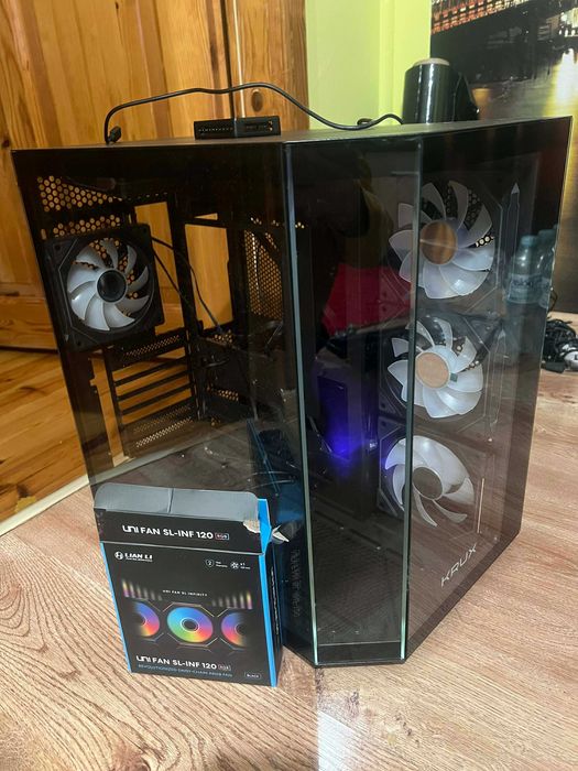 Obudowa do komputera KRUX EMPERO ARGB + wentylator lian li + hub