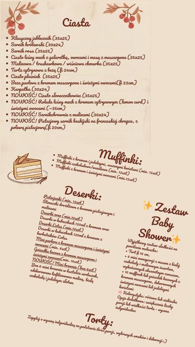 Domowe ciasta i wypieki