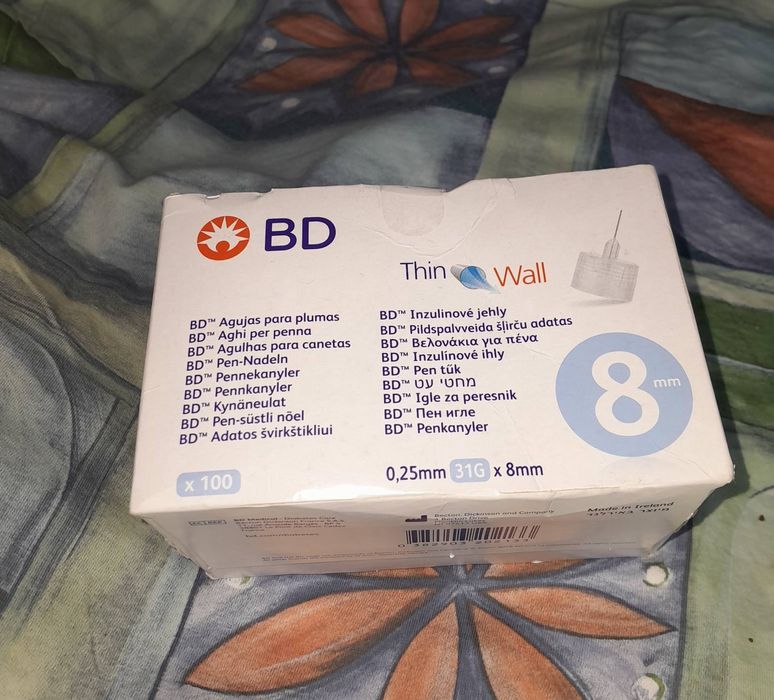 Голки на ручку шприц, 8mm
