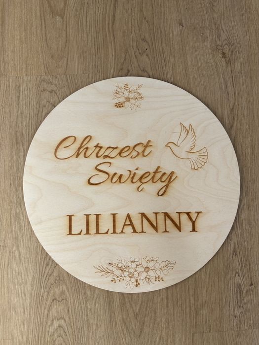 Tablica na chrzest