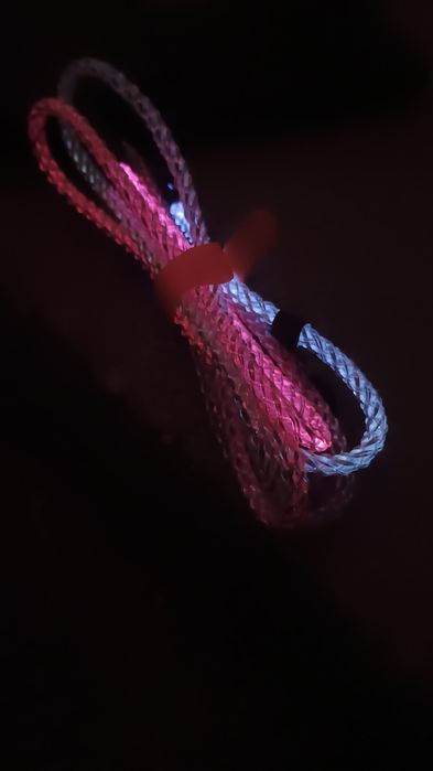 Przewód USB C-C Led RGB