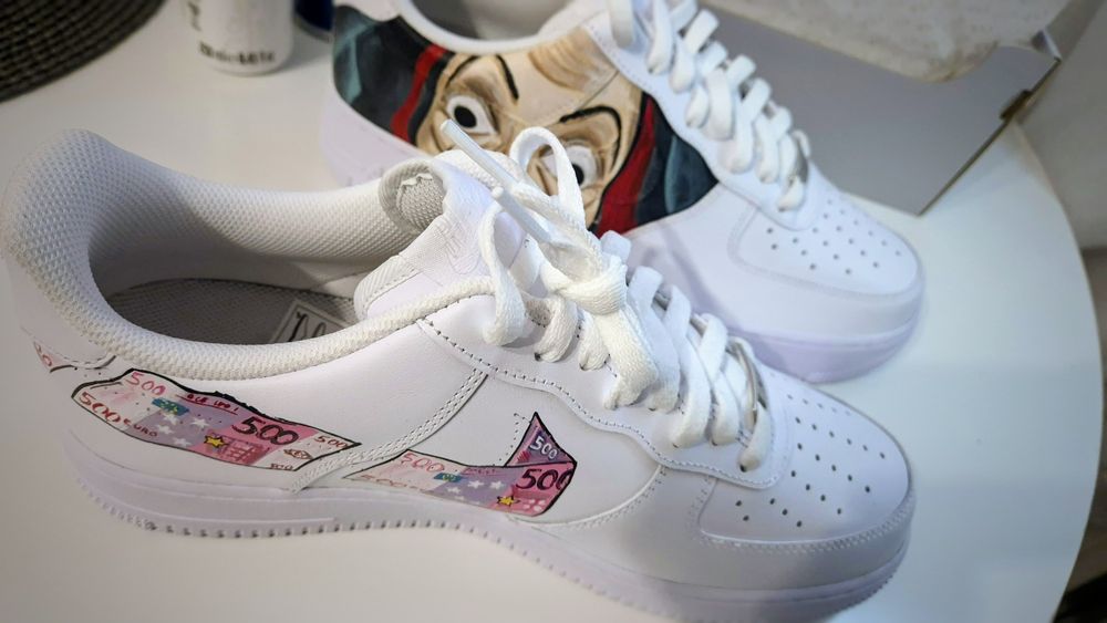 Nike Air Force 1 Custom – La Casa de Papel | Rozmiar 45 | NOWE