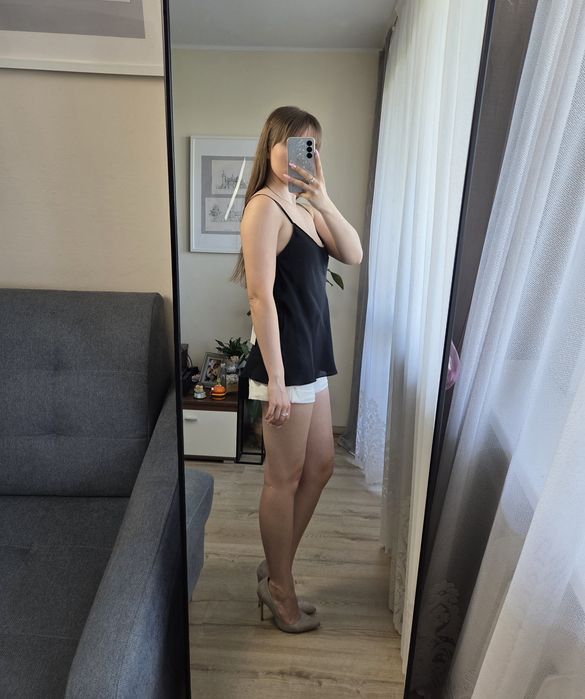 Jedwabny top Zara 100% jedwab silk classic summer chic elegant