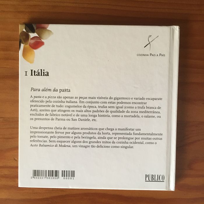 Livro receitas “Itália (cozinha país a país) ed. público