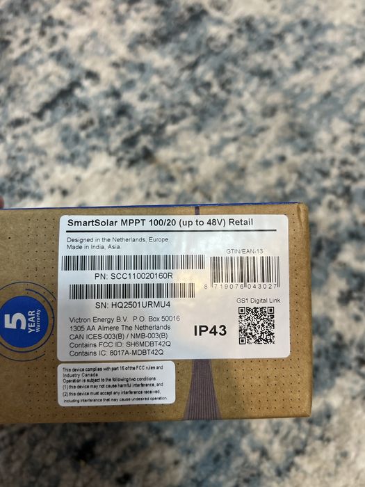 Victron Energy SmartSolar MPPT 100/20 Bluetooth Regulator ładowania