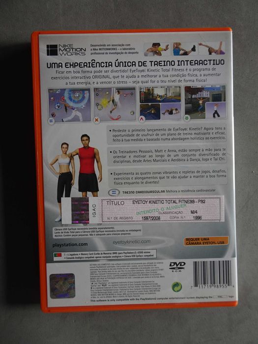 Jogo Playstation 2 PS2 - Kinetic Total Fitness