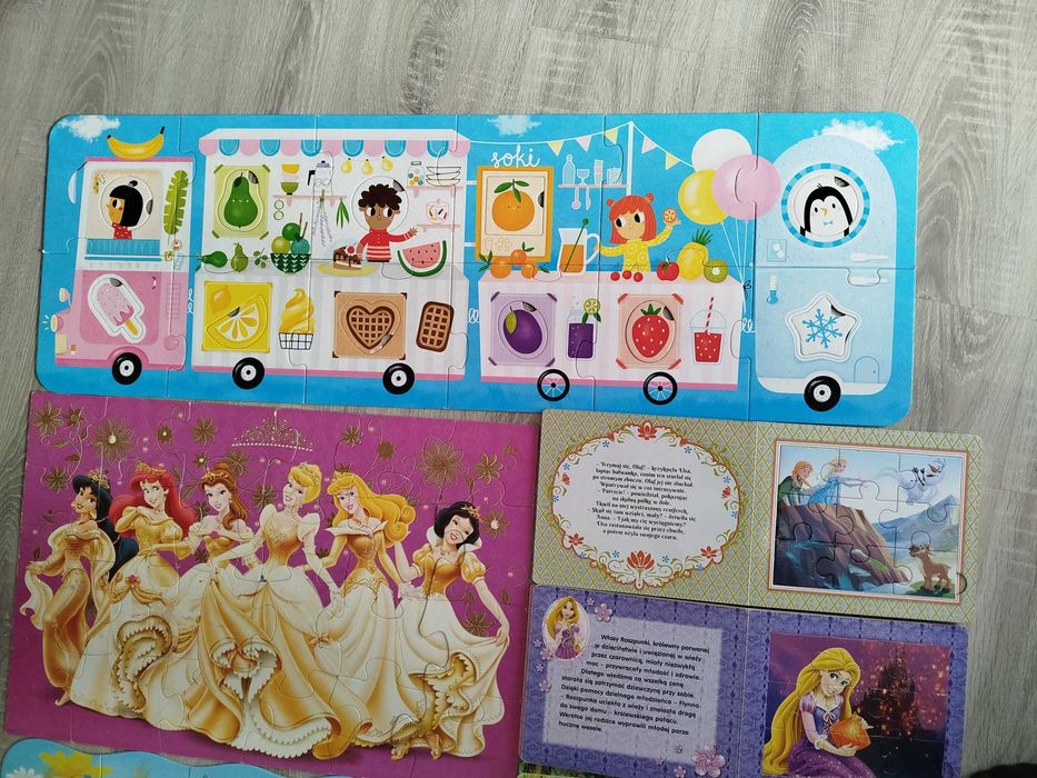 Zestaw książek z puzzlami, pierwsze puzzle, puzzle maxi, czuczu