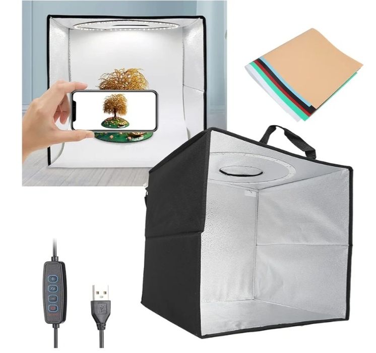 Tenda de iluminação suave para fotografia com 144 LEDs, estúdio