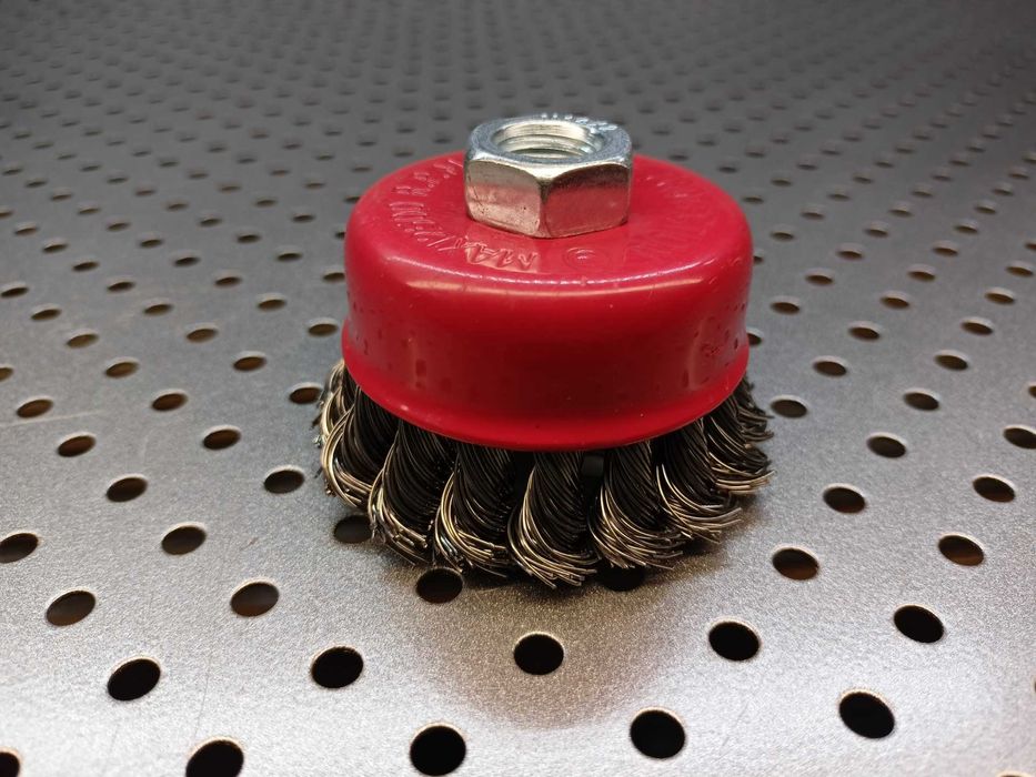 100szt. Szczotka M14 Druciana Czołowa 75mm Drut skręcany szczotka 75mm