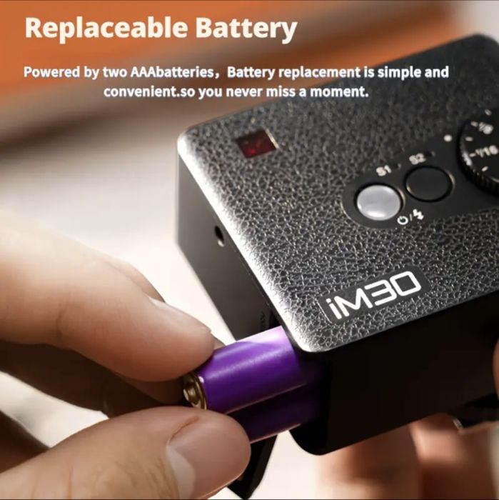 В дорозі‼️Godox iM30 – легкий спалах для Canon, Nikon, Sony