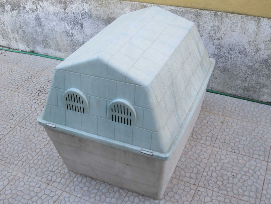 Casota para cão grande espaçosa usada em plástico lavável animais