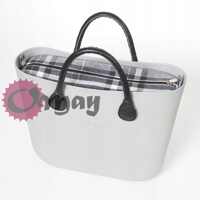 organizer OBAG STANDARD +OPASKA krata struktura czarno-szara OMAY
