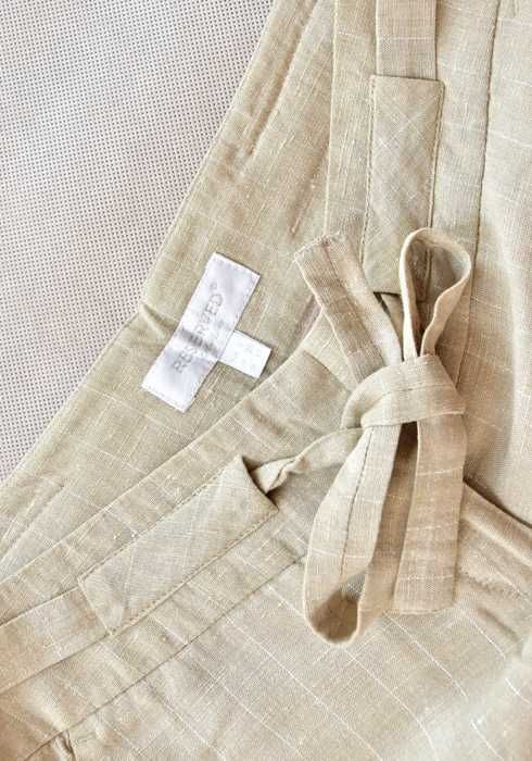 Reserved spodnie damskie kuloty bermudy 38 M beżowe na lato