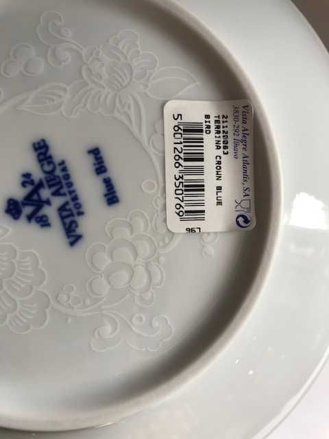 Terrina Vista Alegre - Crown Blue Bird