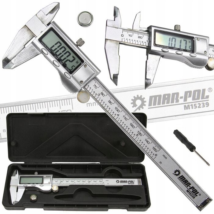 Suwmiarka Elektroniczna Metalowa 150Mm Walizka