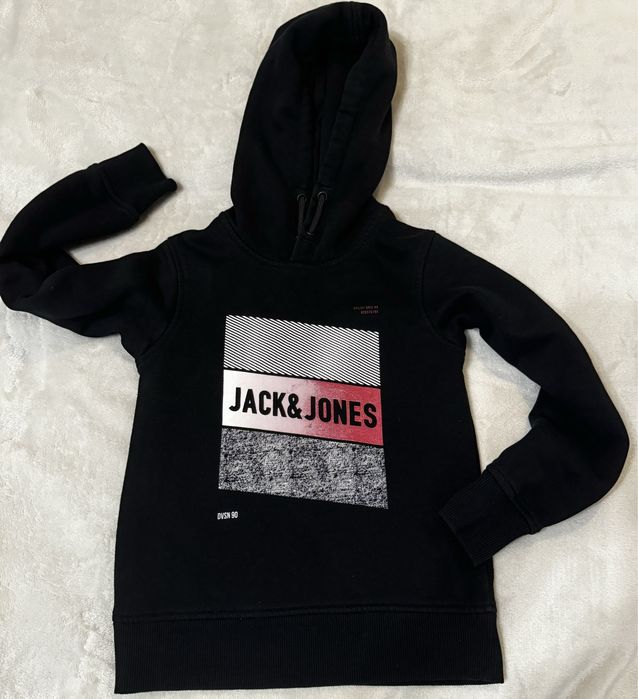 Jack&Jones Czarna Bluza z Kapturem rozmiar 128 cm