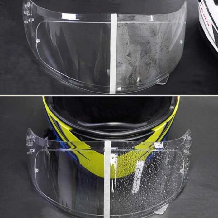 Película Viseira Capacete Anti-Embaciamento Repelente Água Moto