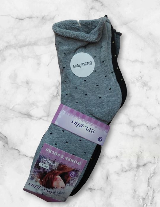 Skarpety damskie frotte bezuciskowe