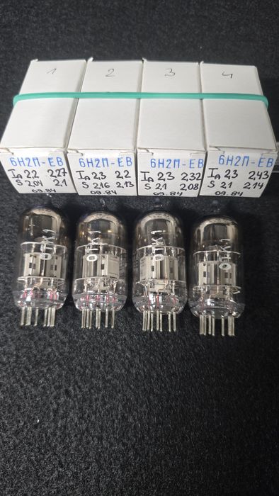 4 lampy 6n2p-ew Idealnie dobrana kwadra - Nowe