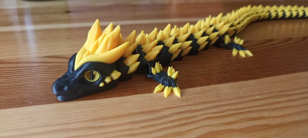 Diamentowy smok, druk 3D