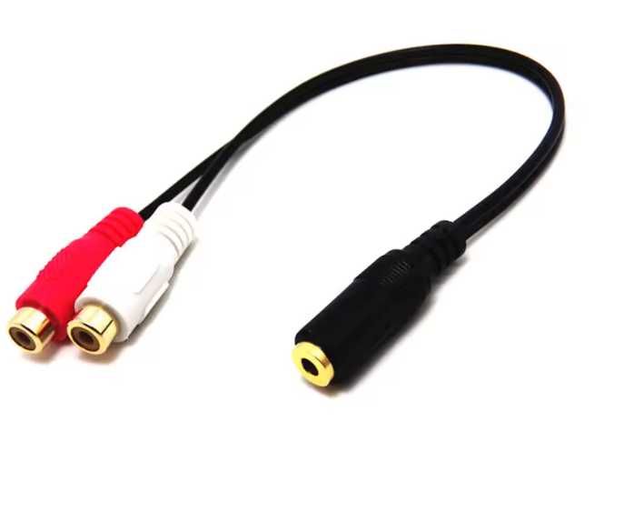 Adapter 2 RCA cinch - Headphone JACK 3.5mm Cable (PS3)