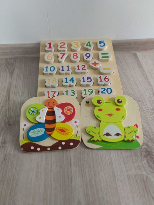 Drewniane układanki dla dzieci