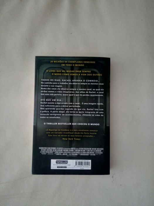 Thriller A rapariga do comboio  Como Novo