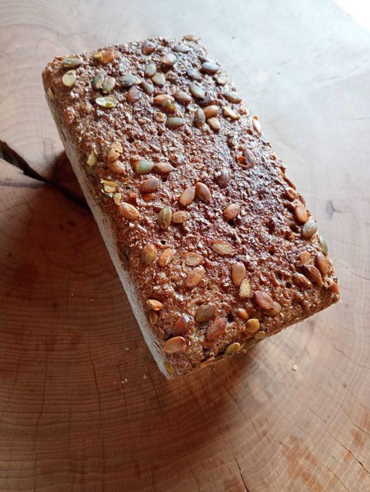 Chleb żytni razowy z dynią na naturalnym zakwasie 2.7kg b. niski IG