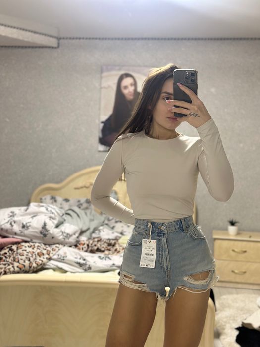 Шикарні джинсові шорти Zara 36 розмір