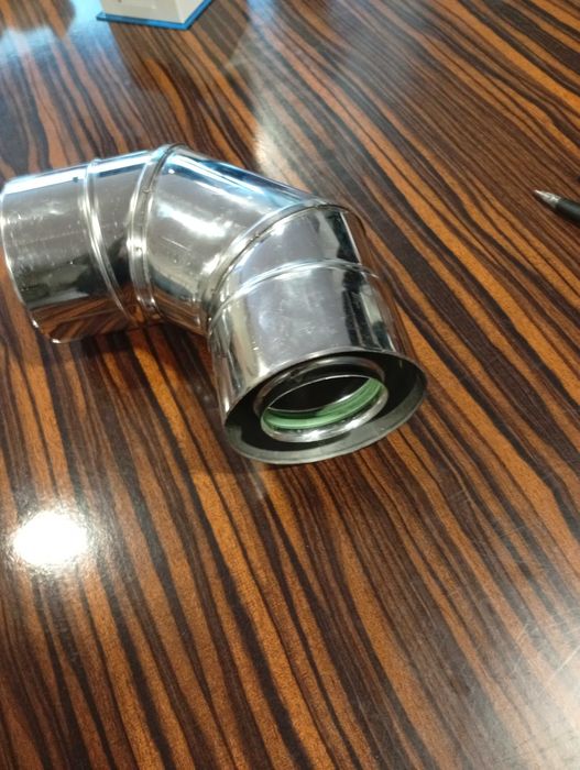 Kolano kwasoodporne 60/100  - komin spalinowy kotłów kondensacyjnych